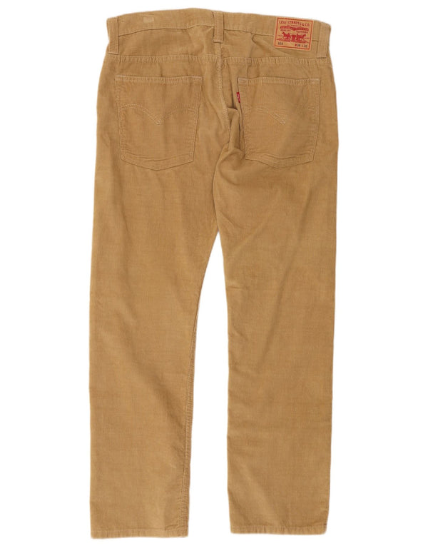 Levi's Pantalon Droit 504 Velours Côtelé Homme W36 L32 Beige Coton
