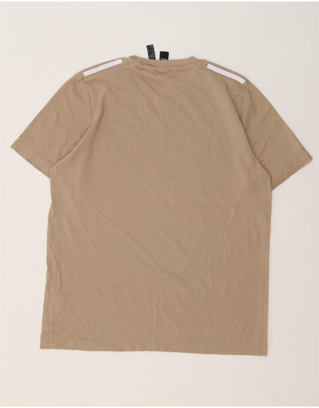 Adidas T-Shirt Homme Coton Beige Moyen