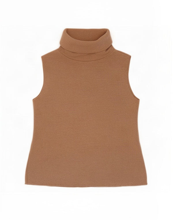 Zara Femme Débardeur UK 10 Petit Coton Marron