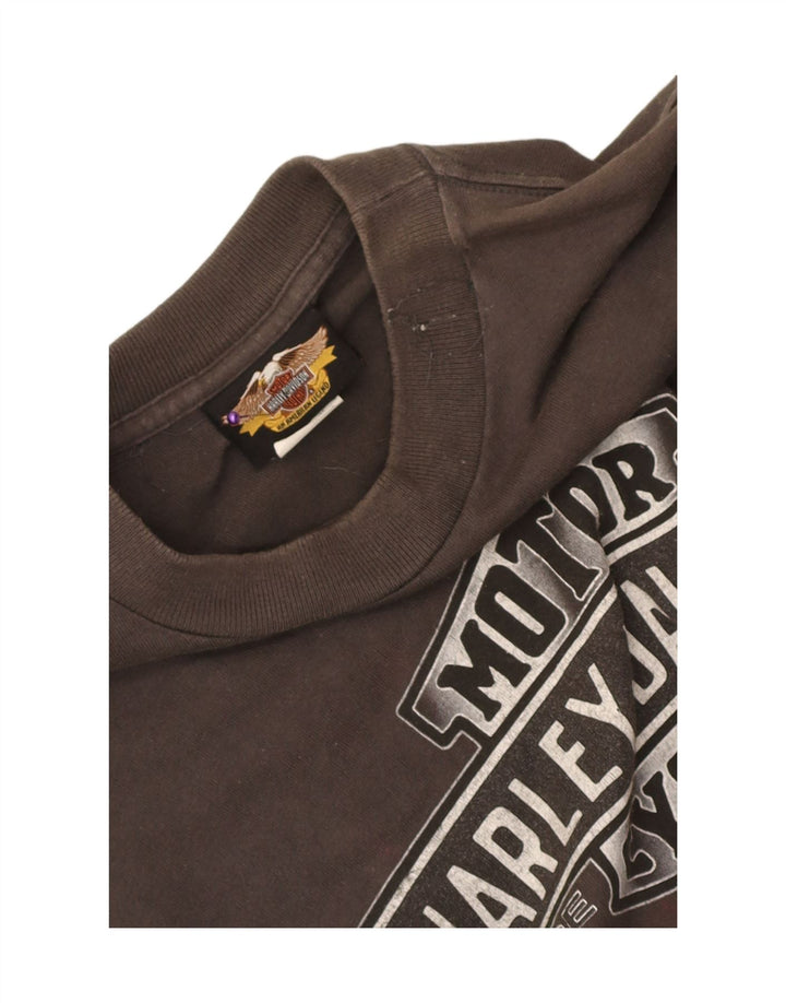 Harley Davidson T-shirt graphique pour homme en coton gris moyen