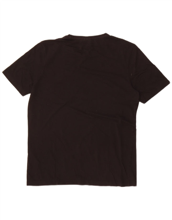 Hugo Boss Hommes T-Shirt Top Large Noir Coton