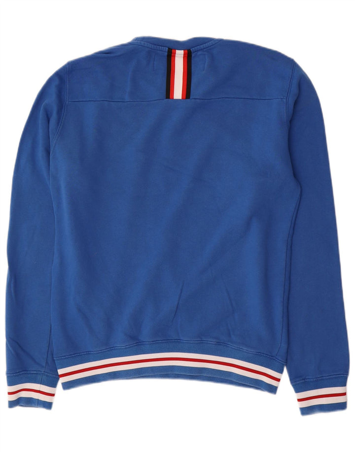 Replay Sweat-Shirt Graphique Homme Bleu Moyen Coton