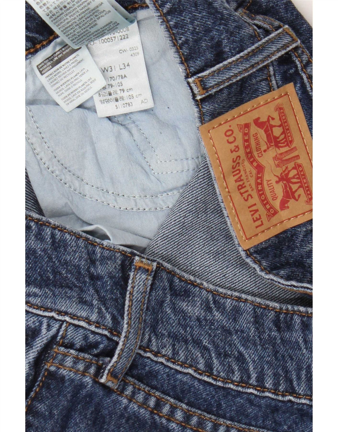 Levi's Jean Super Low Wide Leg Femme W31 L34 Bleu Coton