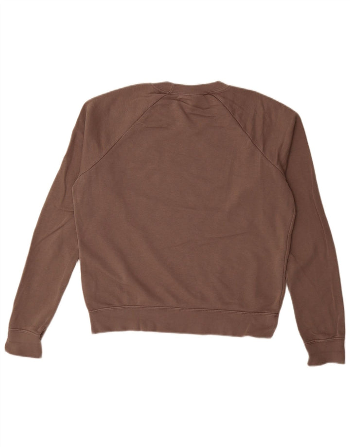 Nike Sweat-shirt surdimensionné pour femme UK 10 Petit coton marron