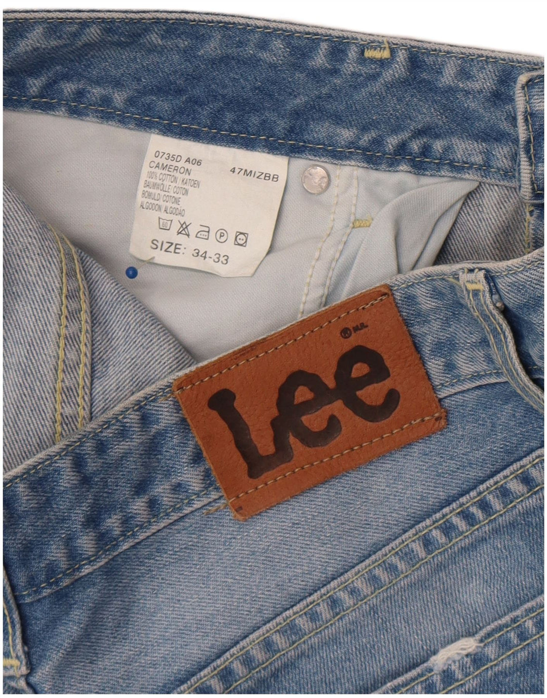 Lee Jean Bootcut Cameron Femme W34 L27 Bleu Coton