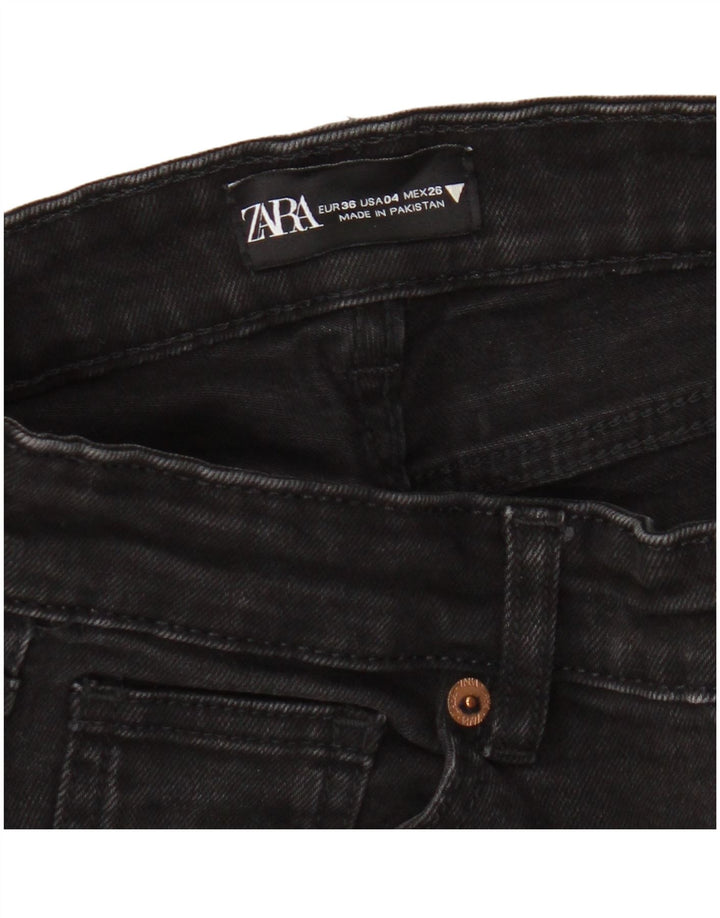 Zara Jean évasé pour femme EU 36 XS W26 L25 Noir