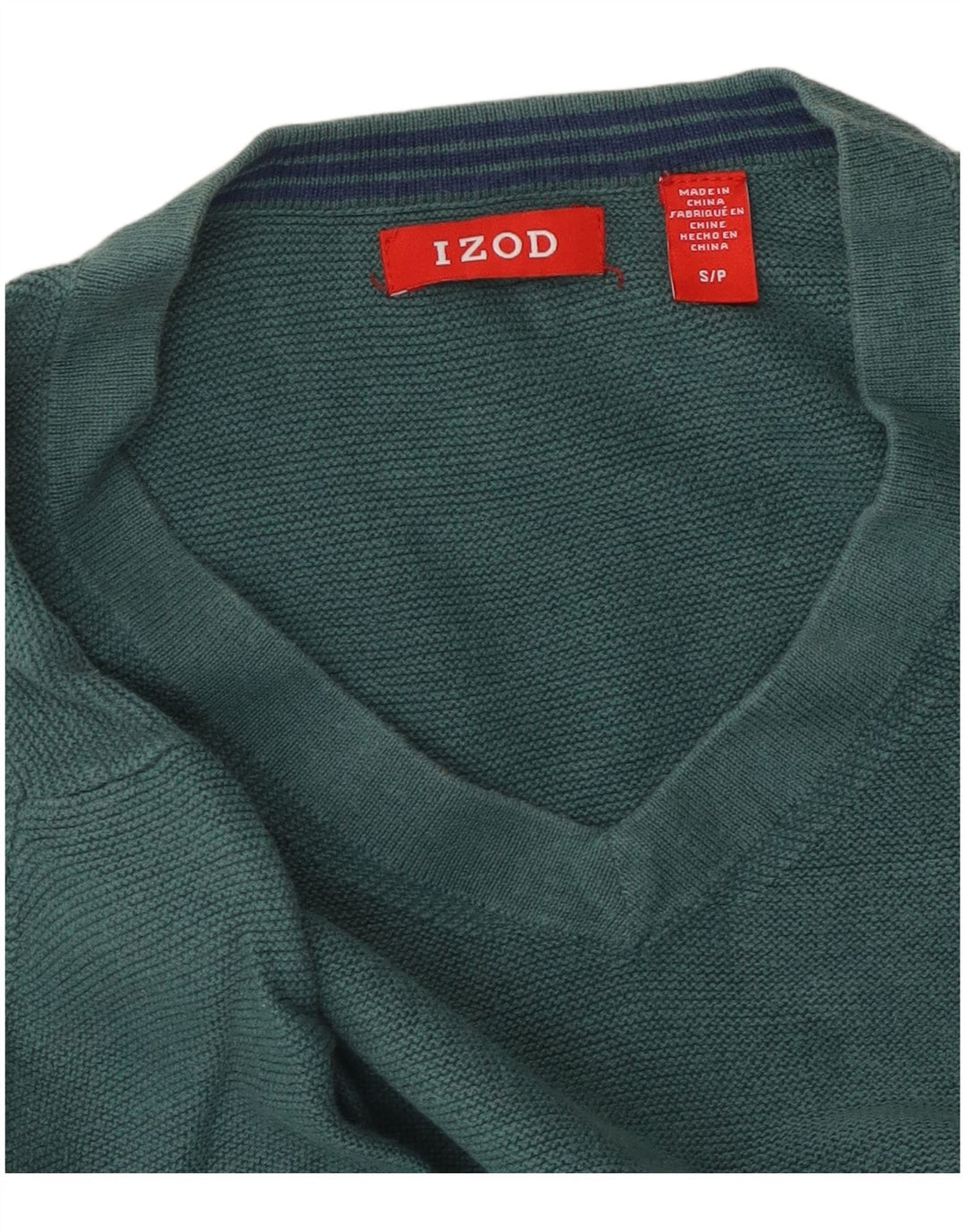 IZOD Pull surdimensionné à col en V pour femme UK 10 Petit Vert