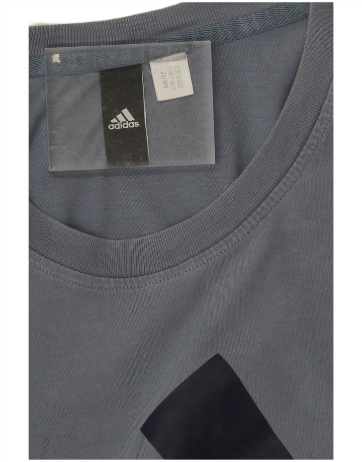 Adidas T-shirt graphique pour homme 2XL Bleu marine