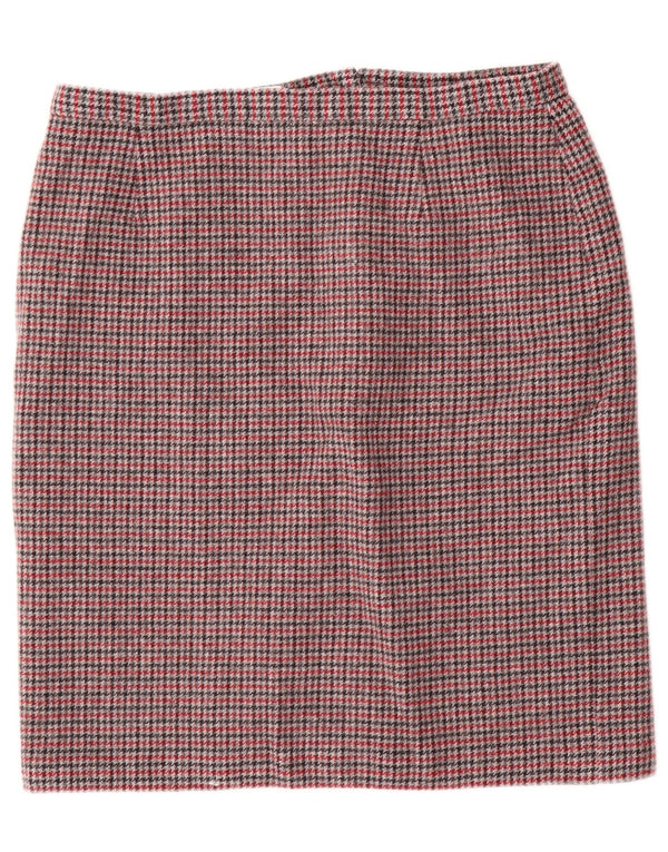 Eastex Jupe crayon pour femme UK 20 2XL W34 Laine pied-de-poule multicolore
