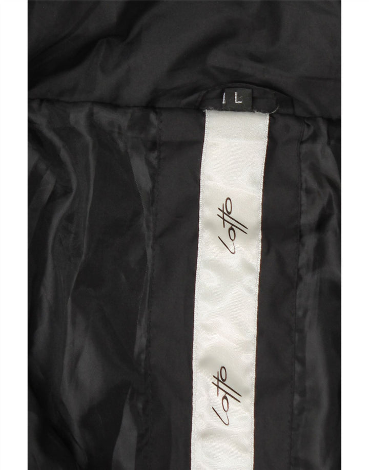 LOTTO Manteau rembourré pour femme UK 44 Large Noir Polyester