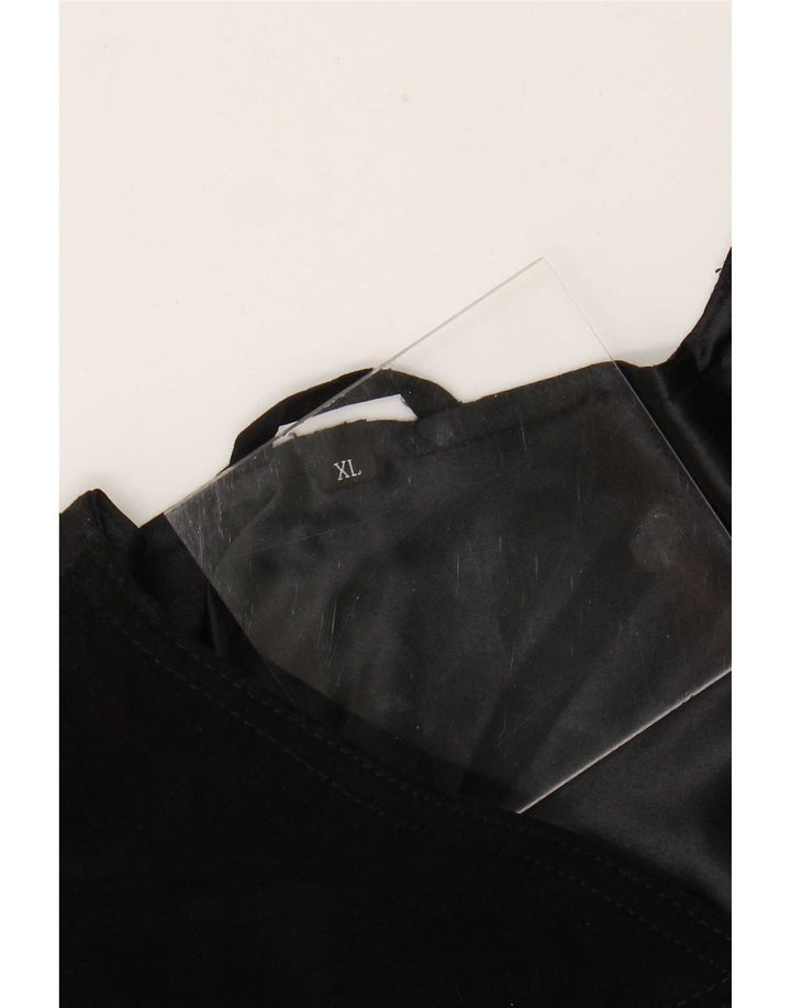 Vintage Gilet en daim pour homme XL Noir