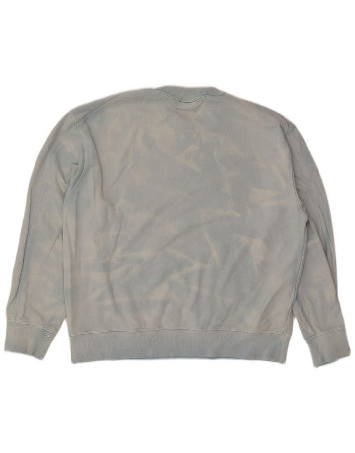 Cos Sweat-shirt coupe décontractée pour homme XL en coton bleu tie-dye