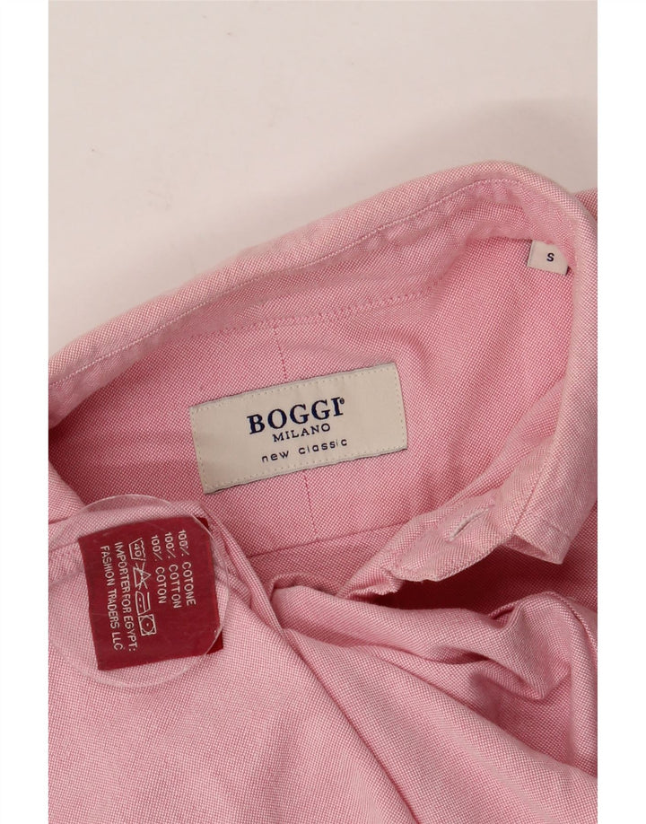 BOGGI Chemise Milano Small Rose Coton Homme