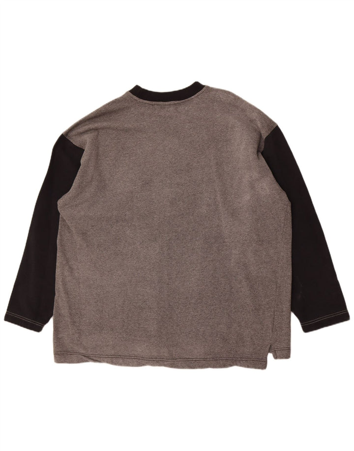 Champion Sweatshirt Jumper XL Gris Colorblock Coton