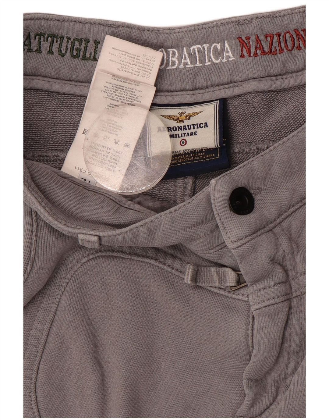 AERONAUTICA MILITARE Pantalon de Survêtement Garçon 11-12 ans Gris