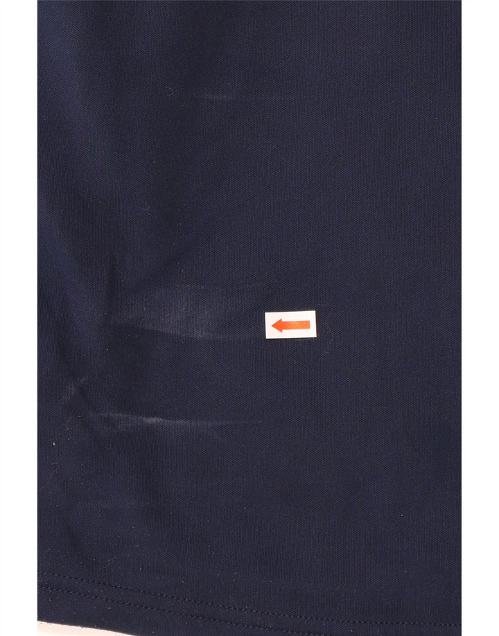 NIKE Sweat-shirt Dri Fit à col zippé pour homme Bleu marine moyen Colourblock