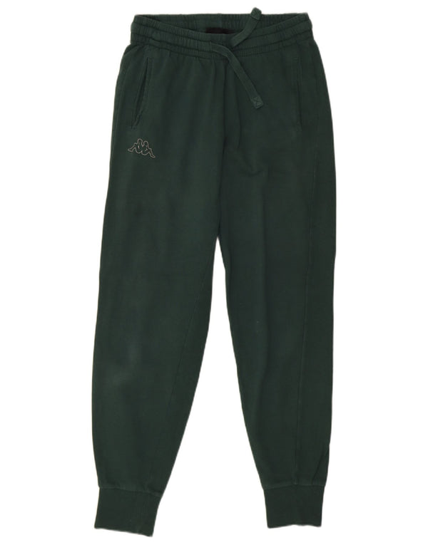 Kappa Pantalon de survêtement pour femme en coton vert moyen UK 42