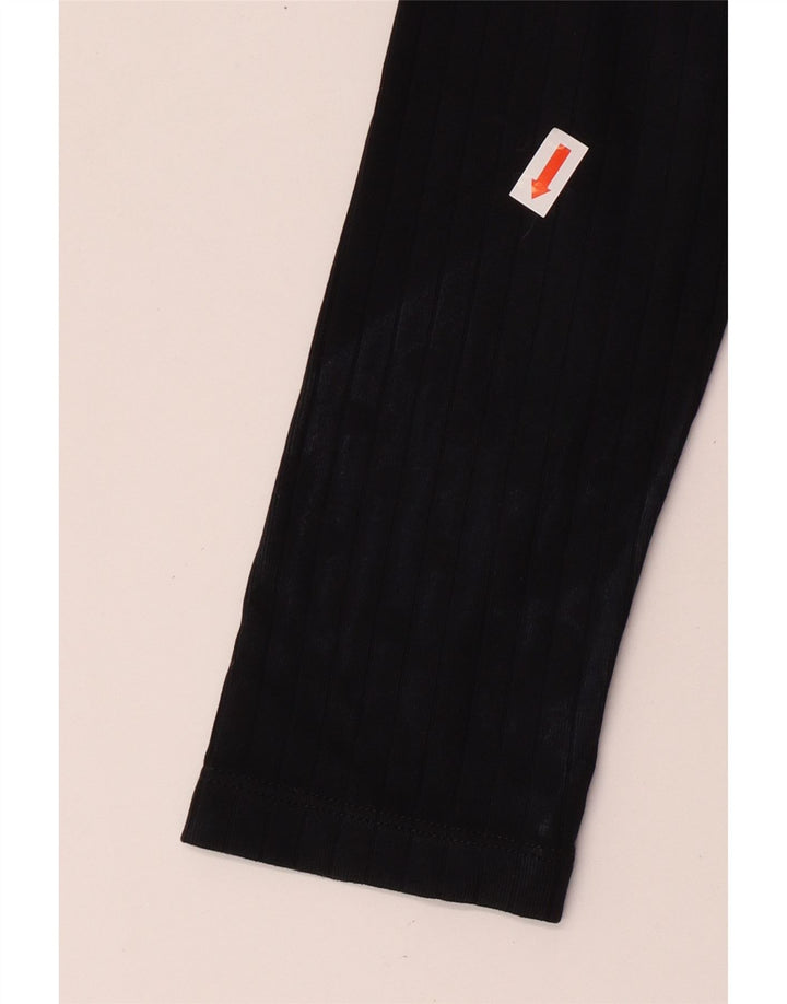 CALVIN KLEIN JEANS Haut Femme Manches Longues UK 12 Bleu Marine Moyen Polyamide