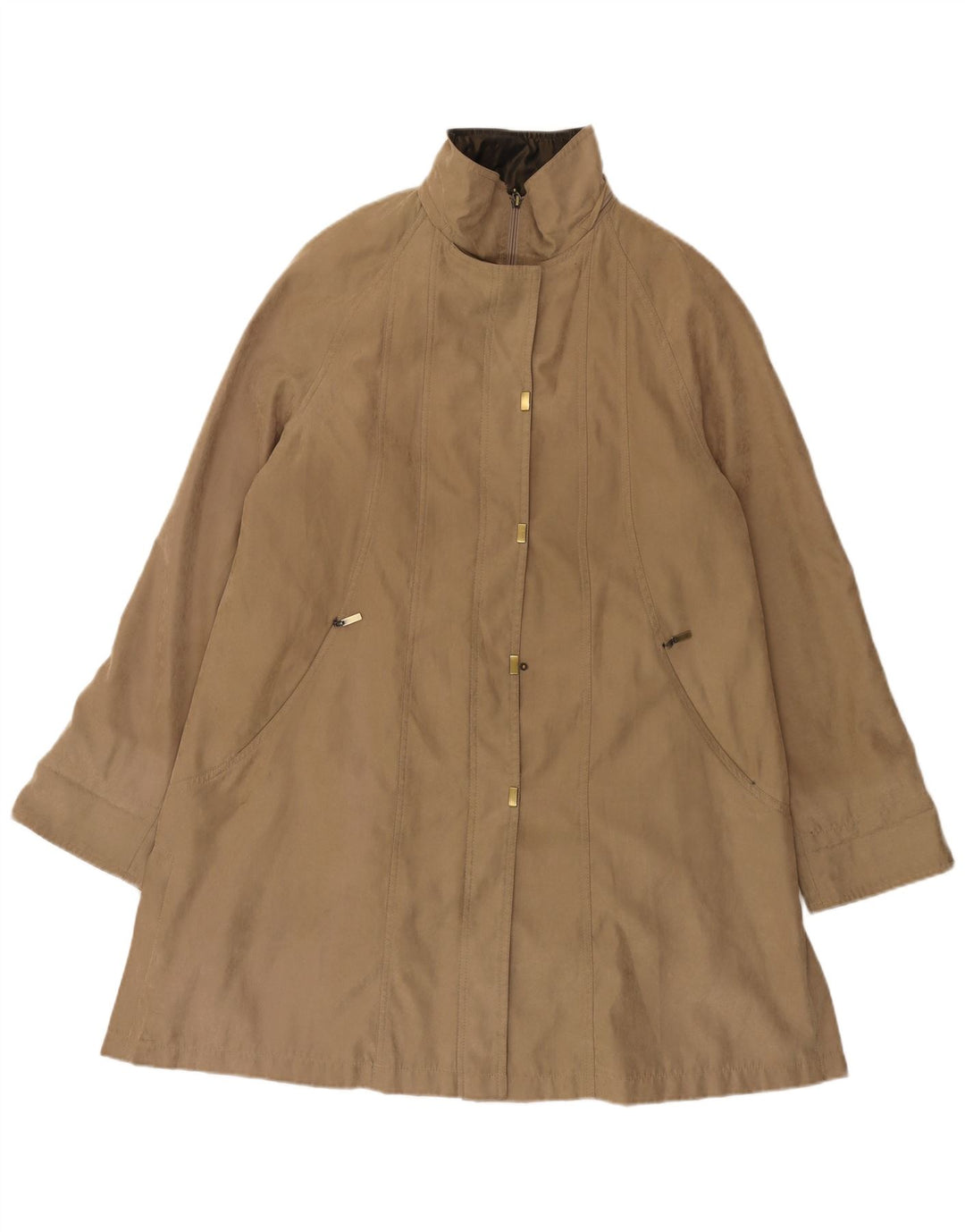 JACQUES VERT Pardessus Femme UK 14 Polyester Beige Moyen