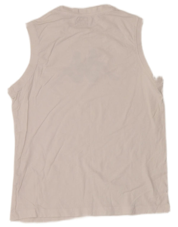Kappa Débardeur Graphique Homme Blanc Moyen Coton