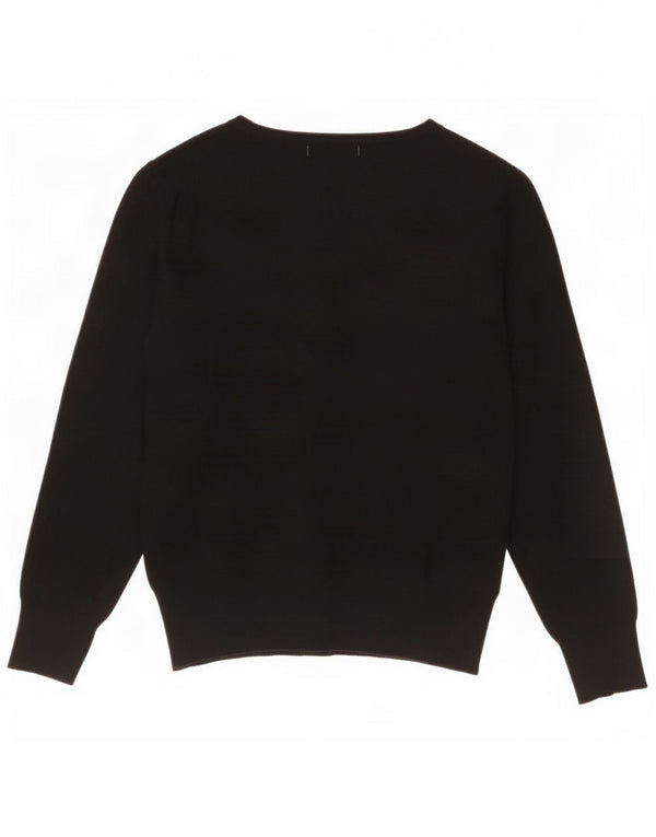 Marks & Spencer Pull cardigan court pour femme UK 8 Small Viscose noire