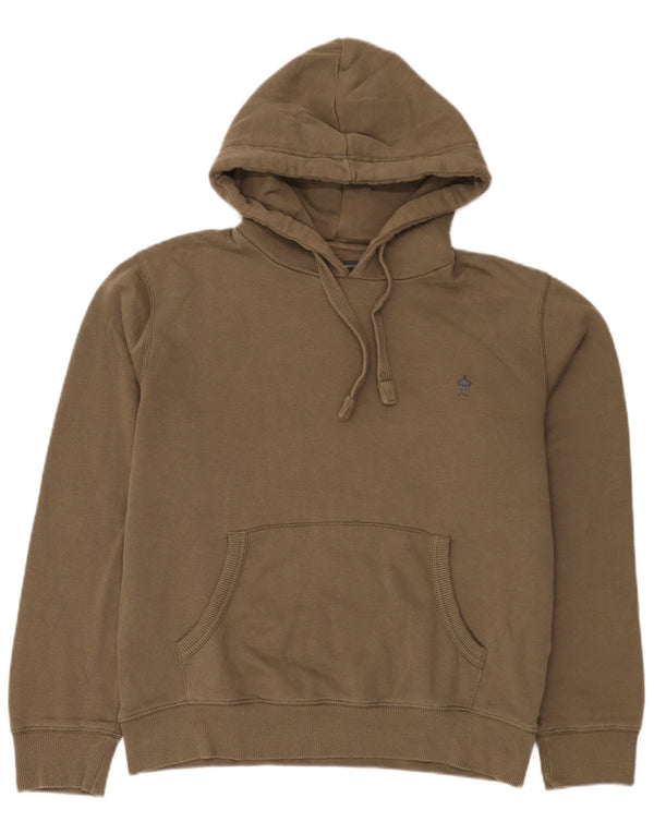 French Connection Pull à Capuche Homme Kaki Moyen Coton