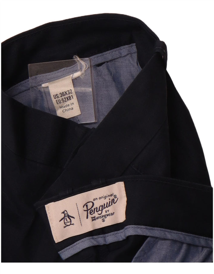 PENGUIN Pantalon Chino Slim Homme W36 L32 Bleu Marine
