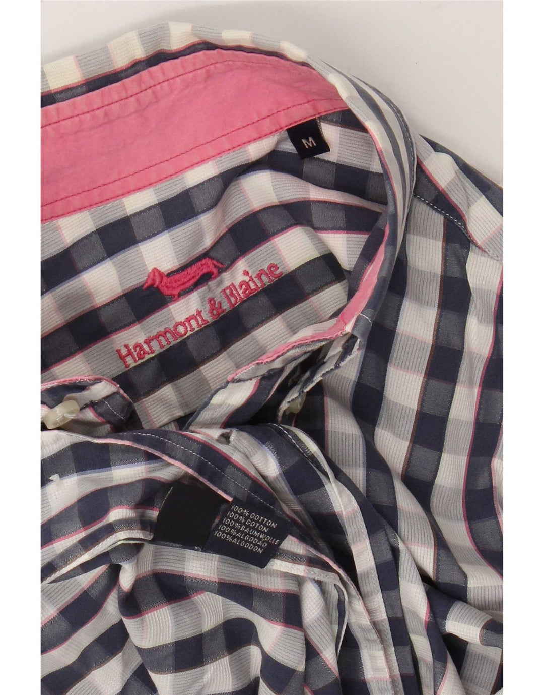 Harmont & Blaine Chemise Homme Bleu Moyen Carreaux Coton