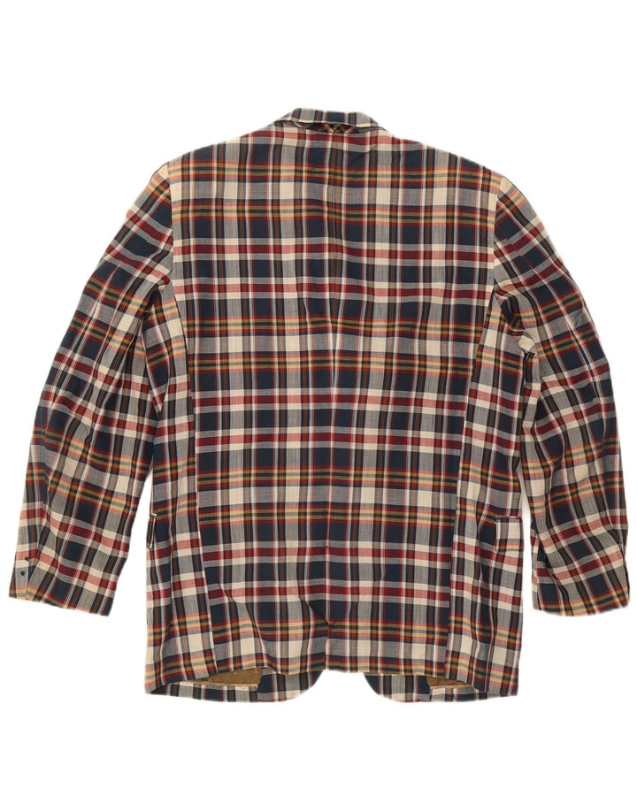 Baxter Veste blazer à 3 boutons pour homme UK 38 à carreaux multicolores moyens