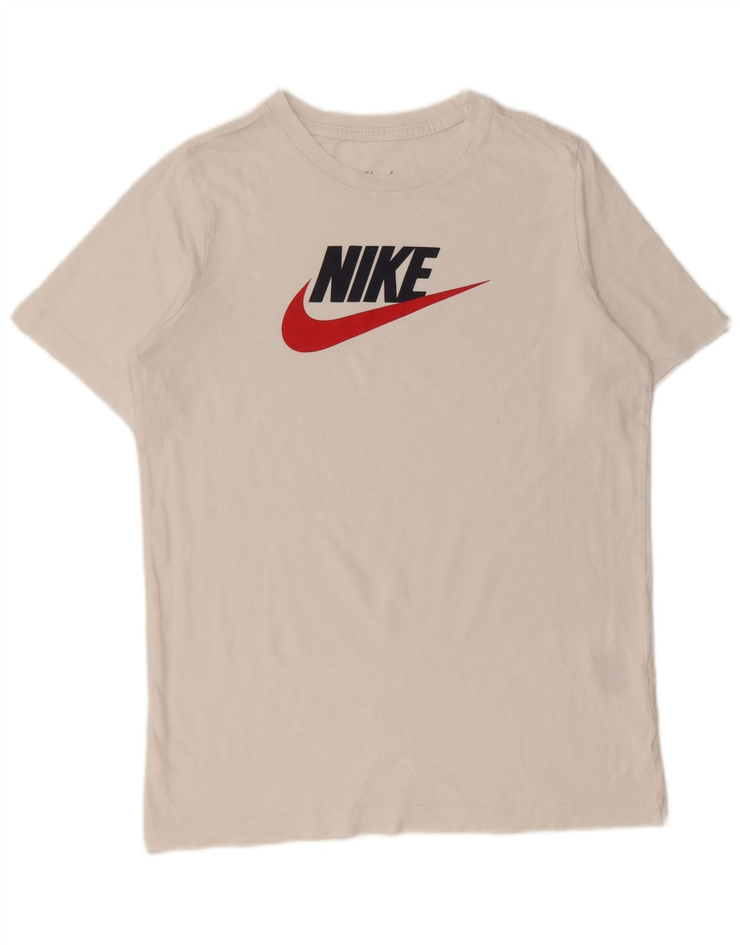 NIKE Haut T-Shirt Graphique Garçon 13-14 ans Blanc Coton