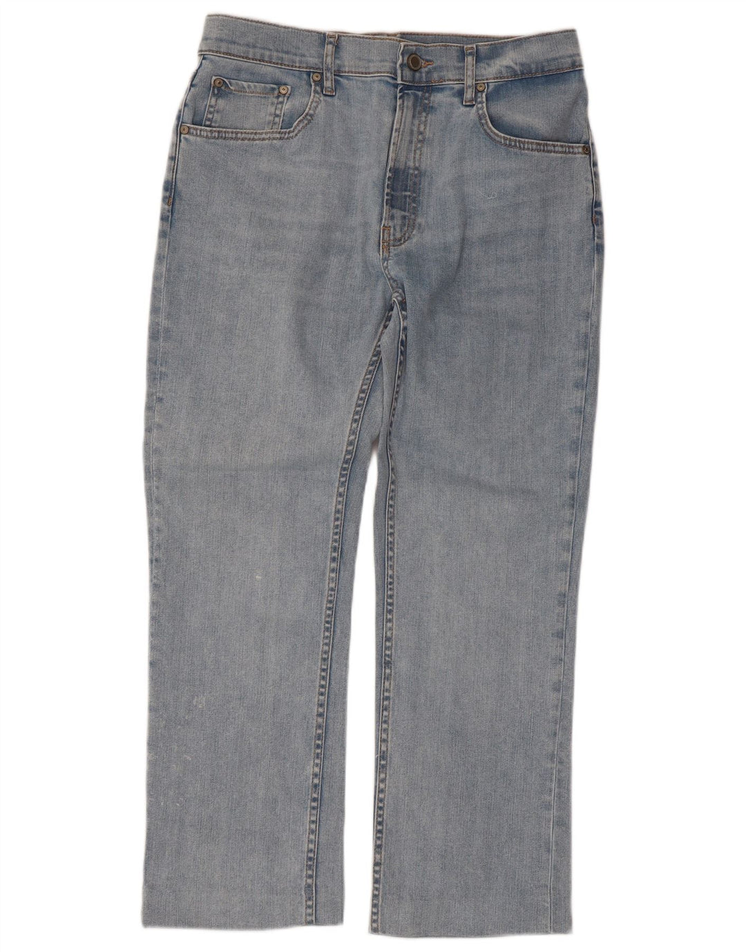 Jean droit femme ZARA EU 40 moyen W30 L26 coton bleu