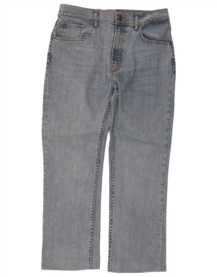 Jean droit femme ZARA EU 40 moyen W30 L26 coton bleu
