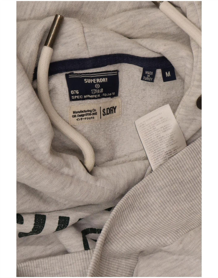 Superdry Pull à Capuche Graphique Homme Gris Moyen Coton