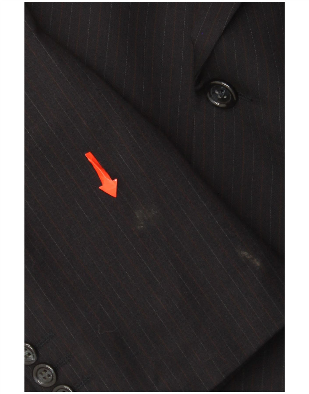 Yves Saint Laurent Veste Blazer Homme IT 54 2XL Bleu Marine À Fines Rayures