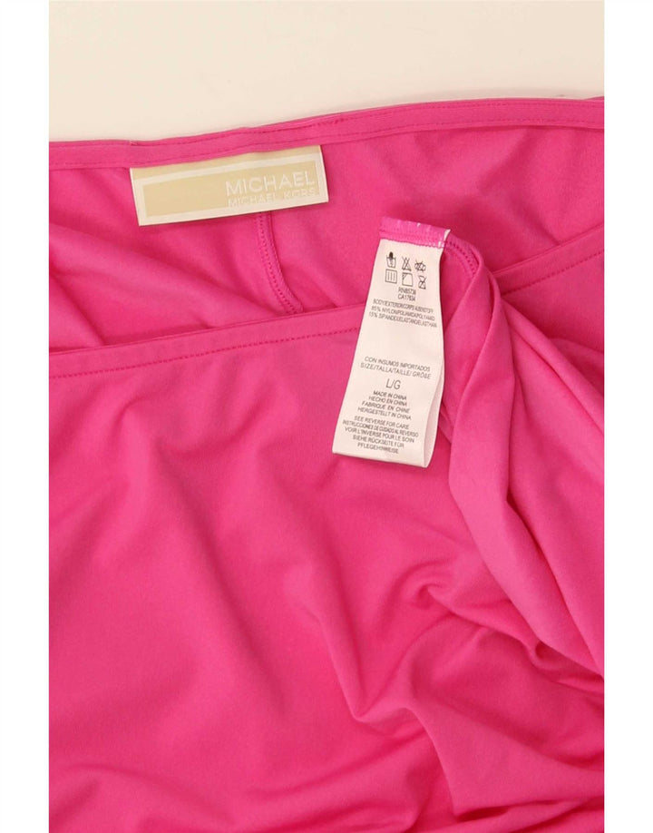 Michael Kors Tunique surdimensionnée pour femme UK 16 Large Rose Nylon