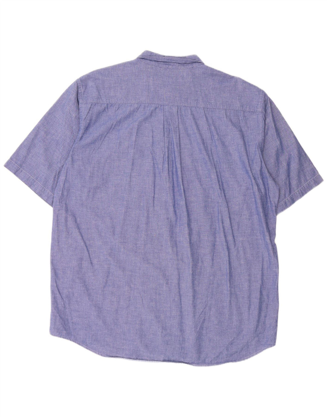 VINTAGE Chemise à manches courtes pour hommes XL Bleu