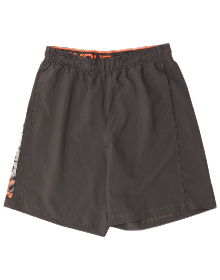 Under Armour Short de Sport Heat Gear Graphic Homme Gris Moyen