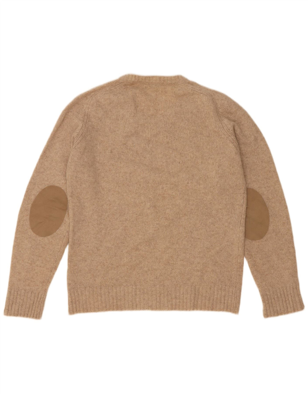 Zara Pull col V pour homme en laine beige Large
