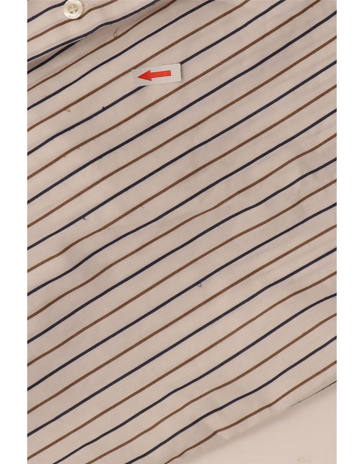 Pierre Cardin Chemise Homme Taille 41 Moyen Blanc Rayé