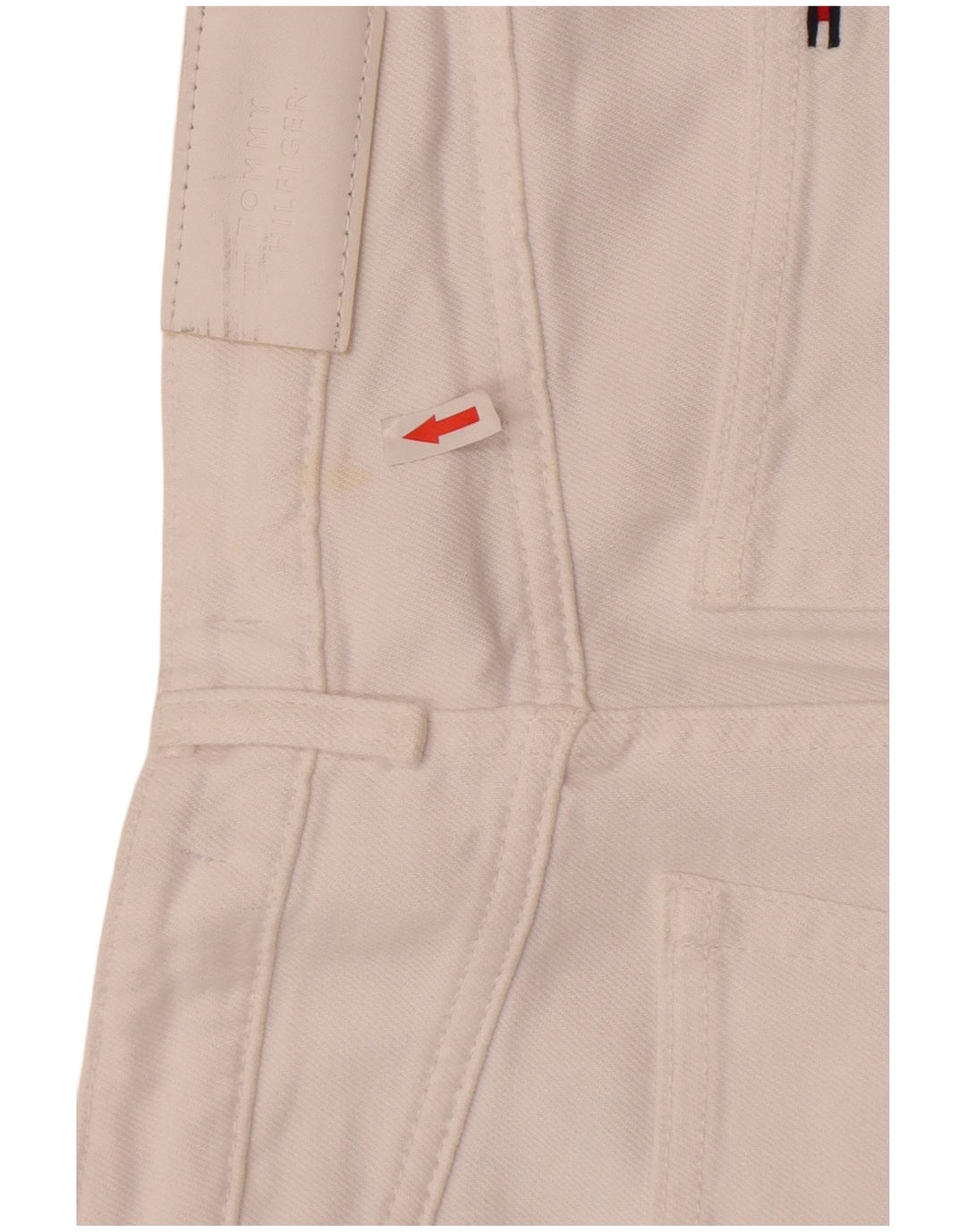 Tommy Hilfiger Jean droit femme W27 L30 coton blanc