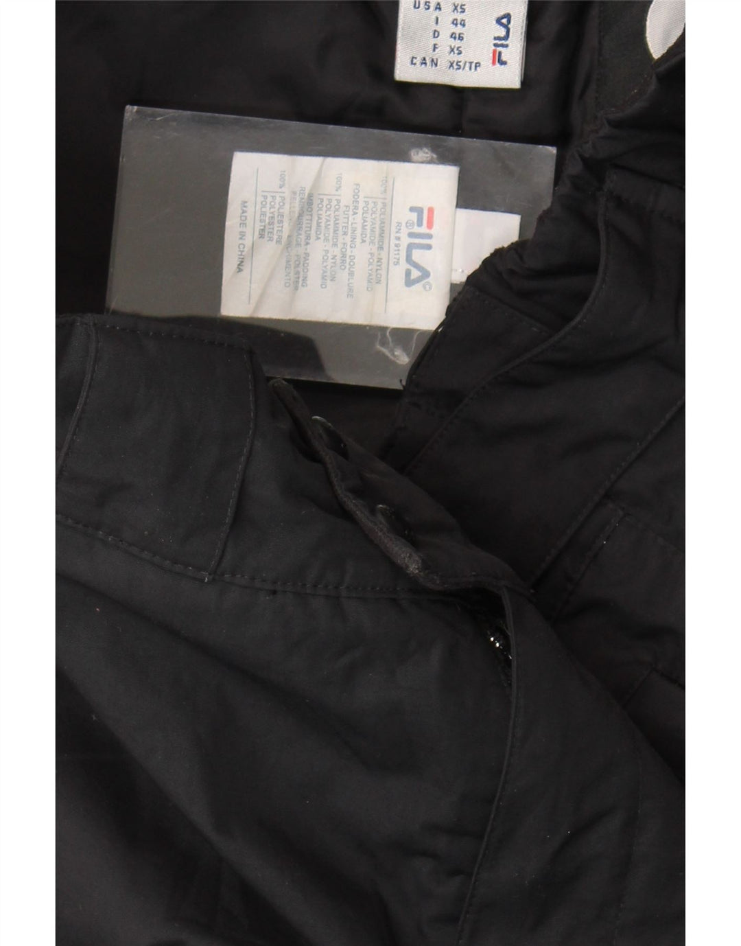 Fila Pantalon de Ski Homme XS Noir Nylon