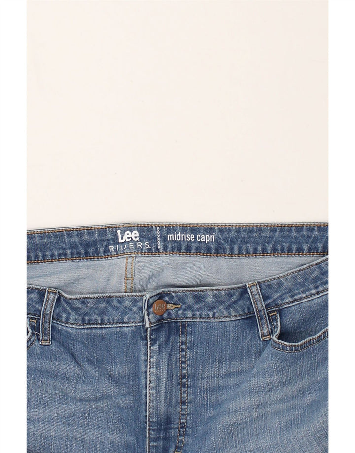 LEE Womens Mid Rise Capri Jeans W40 L23 Blue | Vintage Lee | Thrift | Second-Hand Lee | Used Clothing | Messina Hembry 