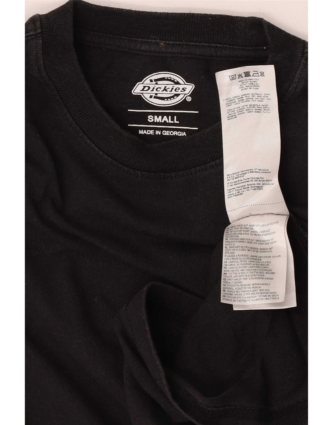Dickies Haut graphique à manches longues pour homme Petit coton noir