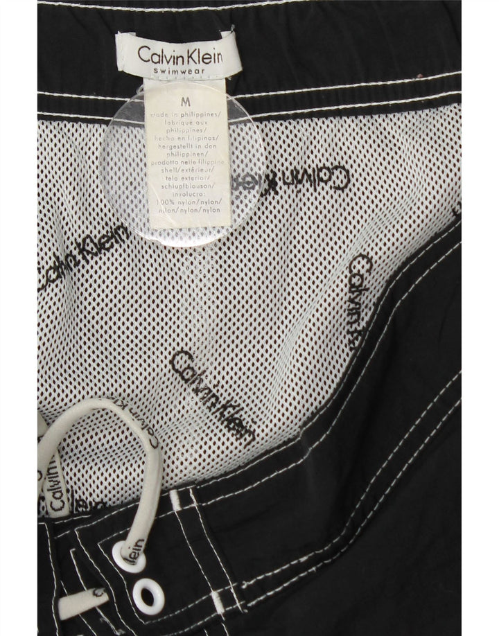 CALVIN KLEIN Short de Bain Graphique Homme Nylon Noir Moyen