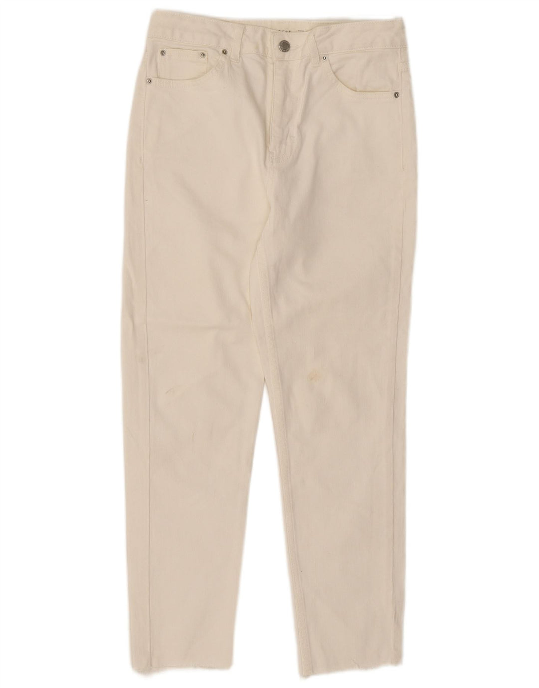 Topshop Jean Slim Femme W28 L26 Blanc Polyester
