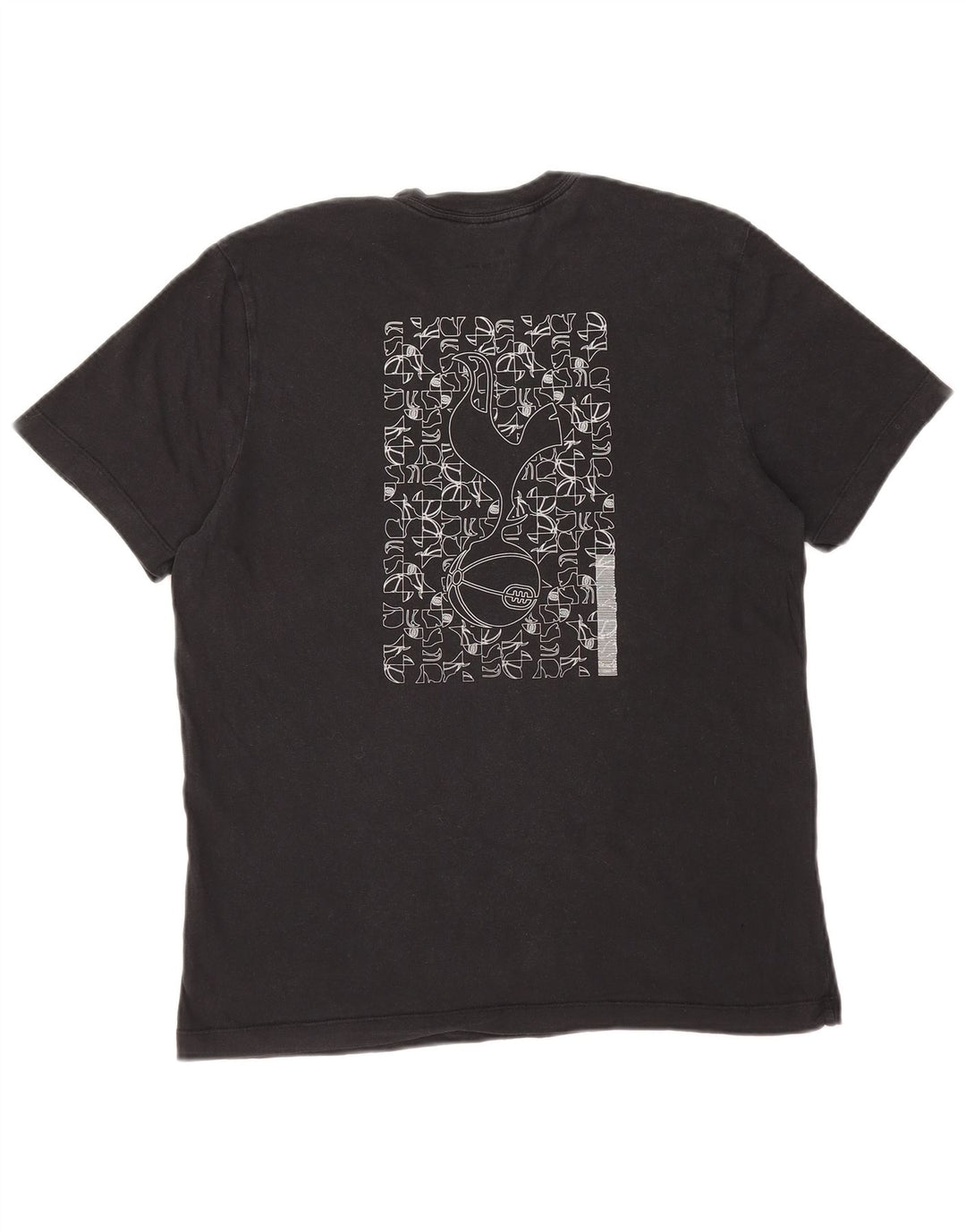 NIKE Homme Tottenham Hotspur Graphic T-Shirt Haut Noir Moyen Coton