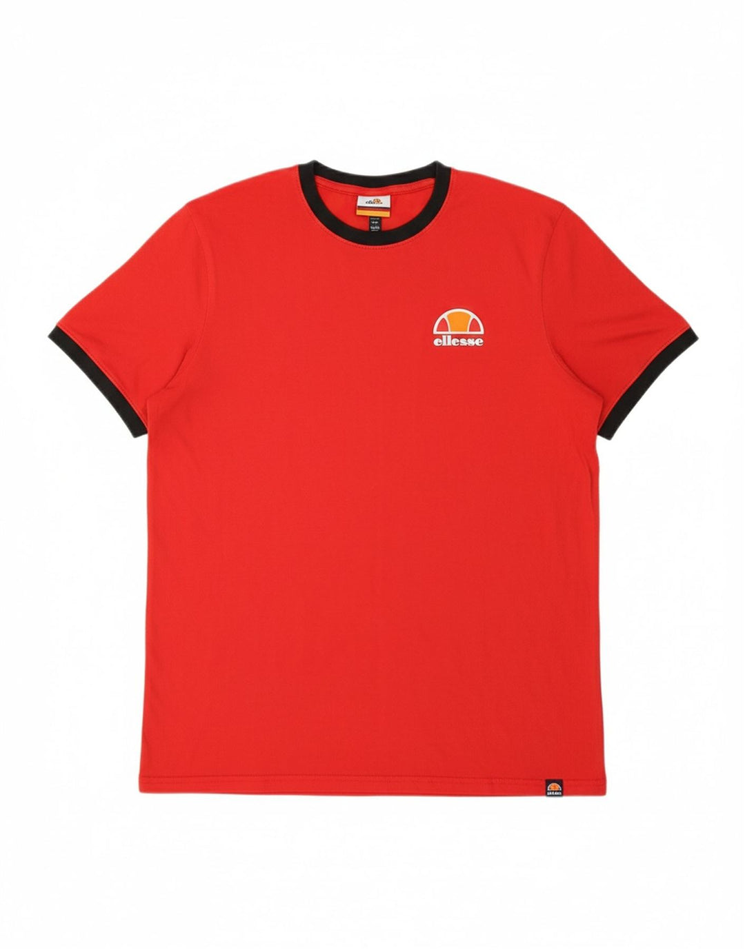 ELLESSE Mens T-Shirt Top Large Red Cotton