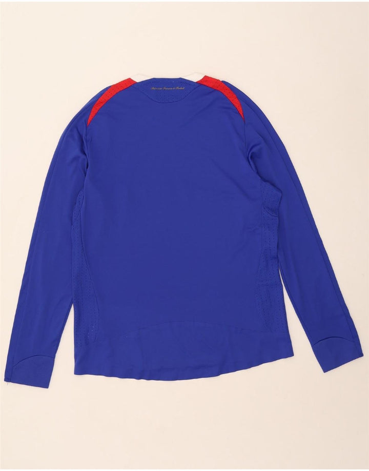 Adidas Hommes Clima 365 Haut à manches longues Grand Bleu Colorblock Polyester