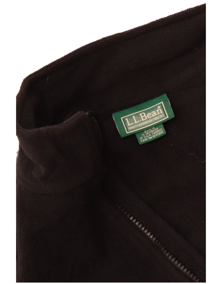 L.L.Bean Gilet polaire pour homme UK 36 Small Noir Polyester