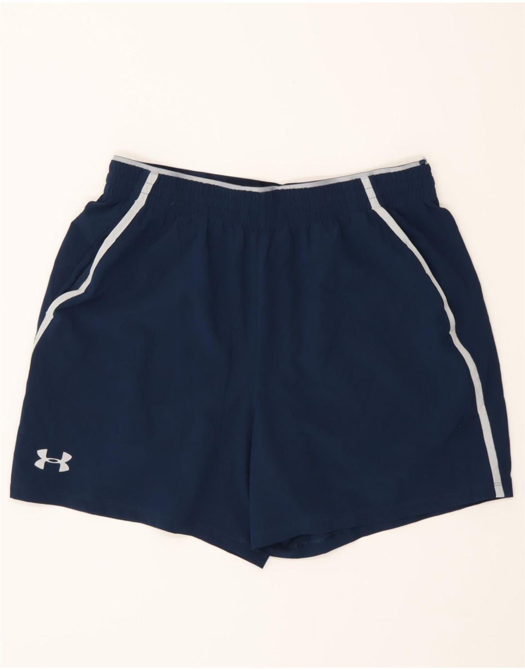 Under Armour Short de sport pour femme UK 16 Large Bleu marine Polyester